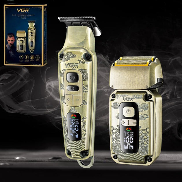 VGR V-641 2-in-1 Hair Trimmer and Shaver – USB Rechargeable