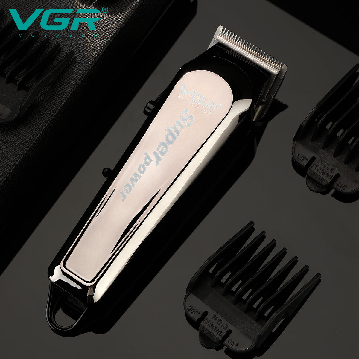 VGR V-060 Hair Clipper Set – Rechargeable, Stainless Steel Blades,