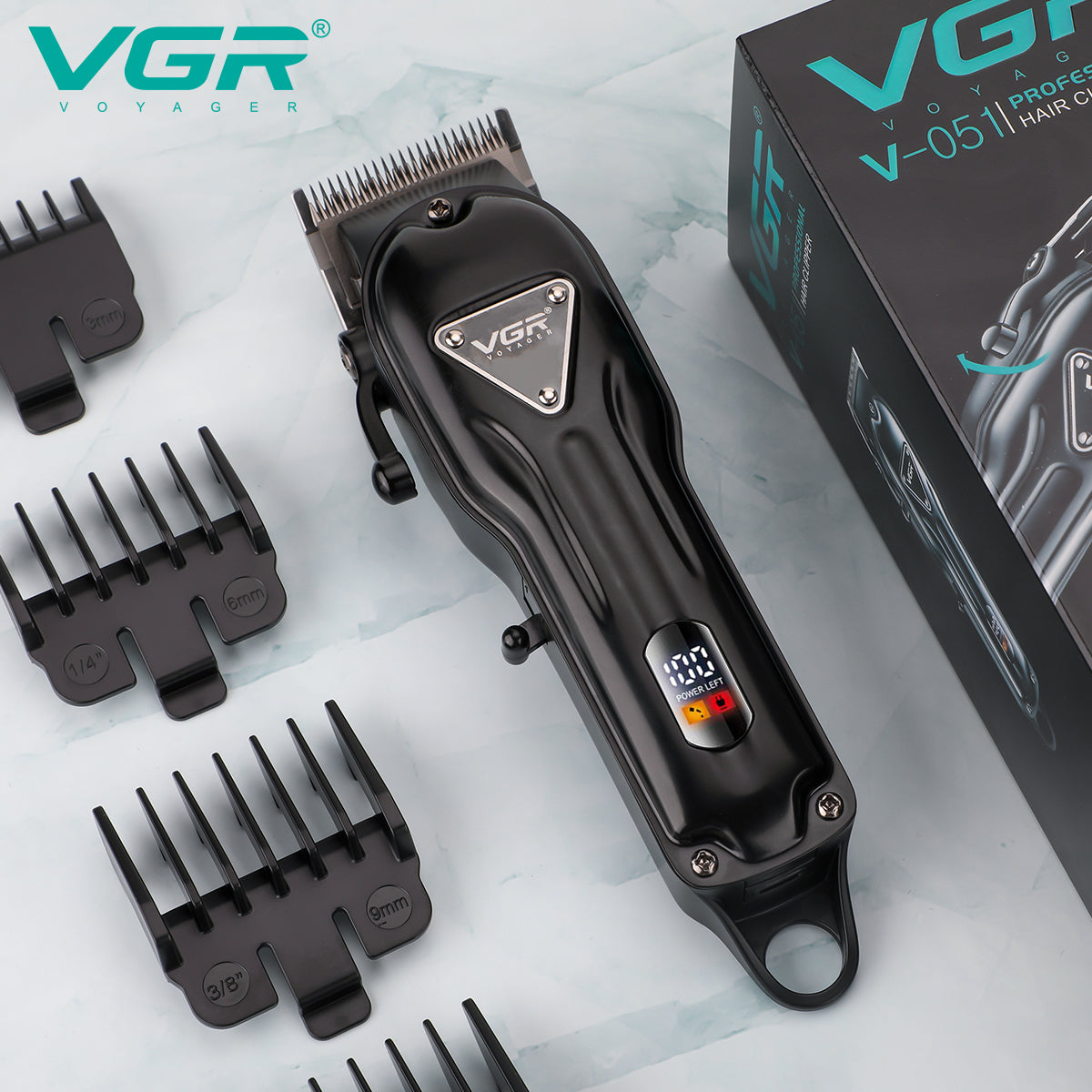 VGR V-051 Professional Hair Clipper – Ceramic & Powder Metallurgic Blades