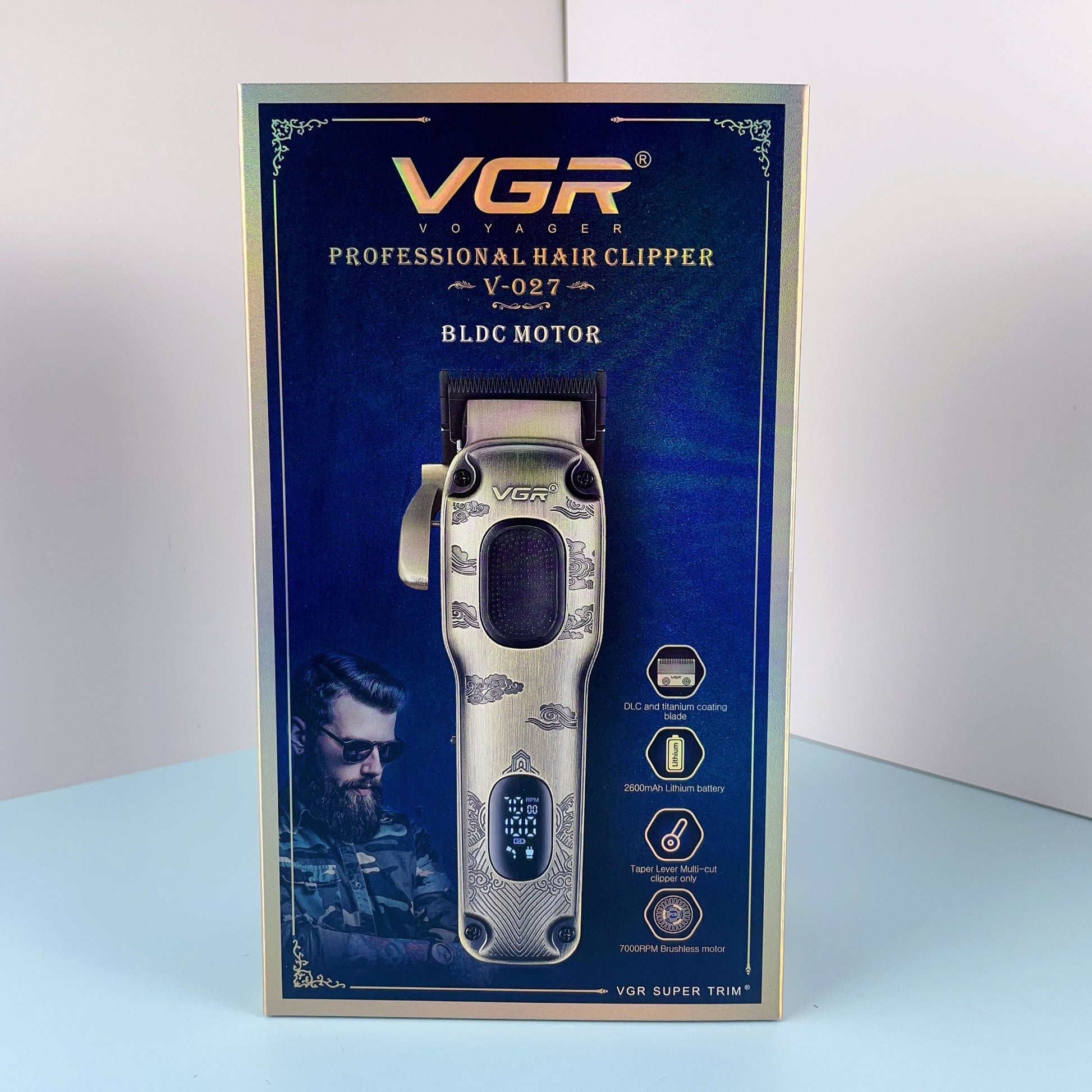 VGR V-027 Professional Hair Clipper – Waterproof, Hair Trimmer