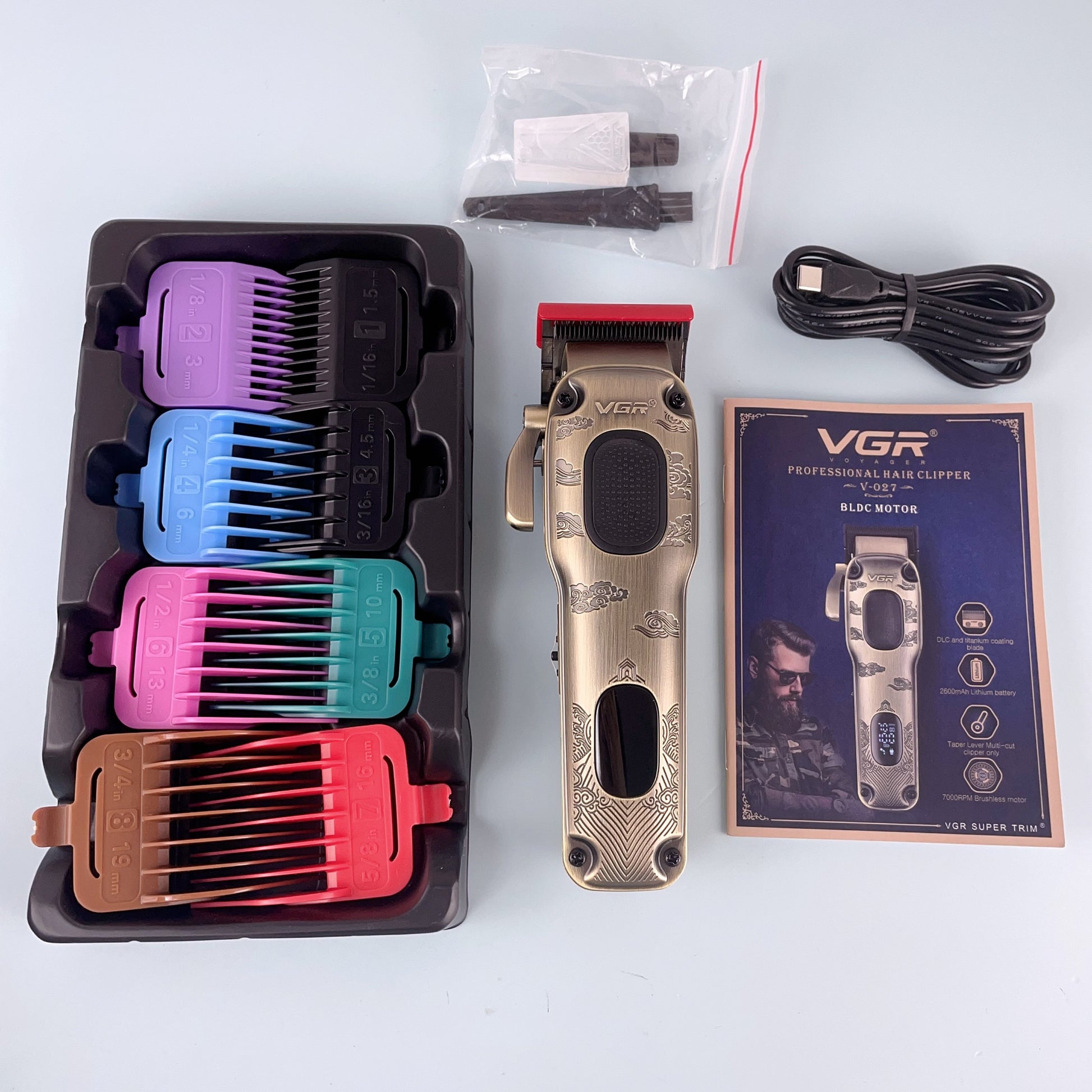 VGR V-027 Professional Hair Clipper – Waterproof, Hair Trimmer