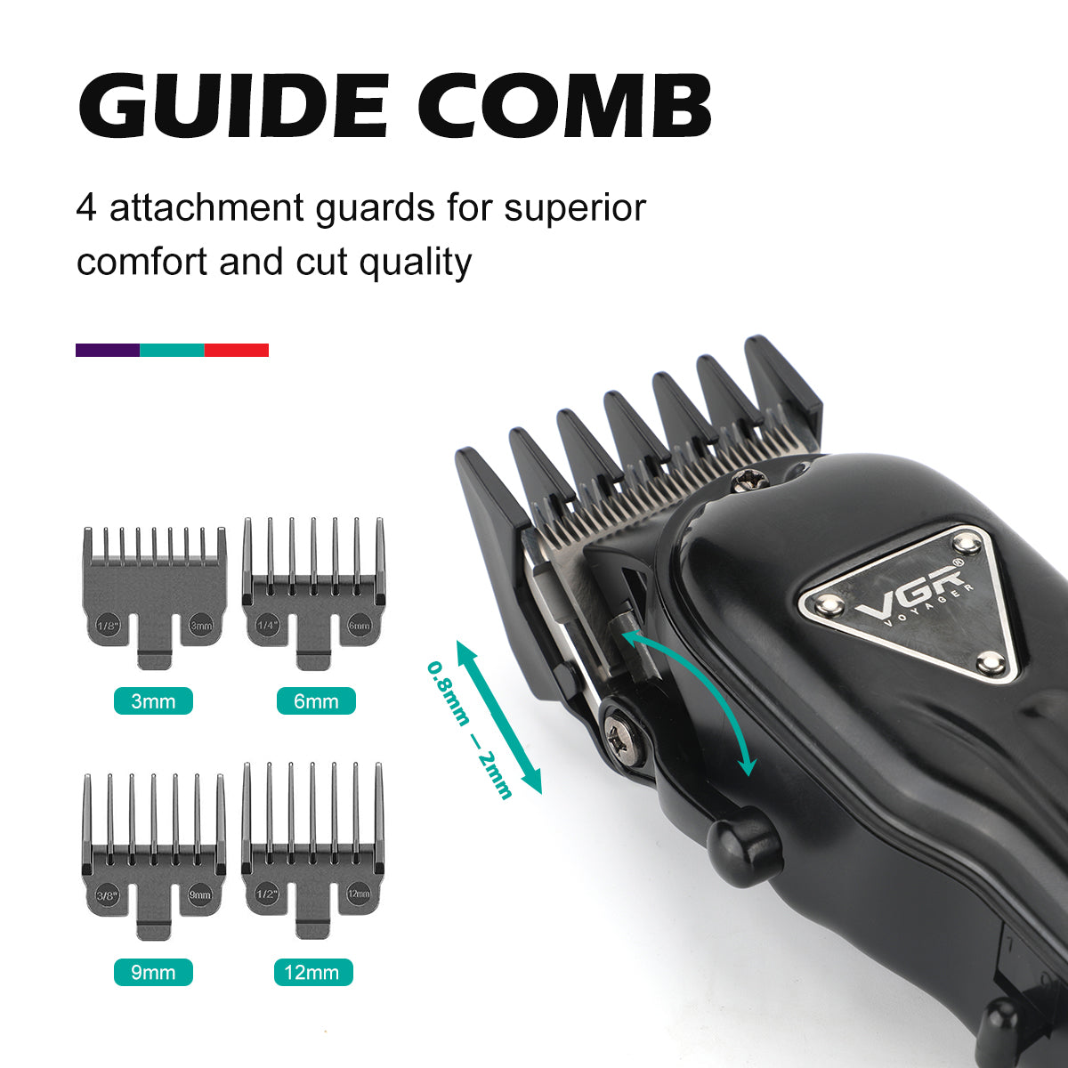 VGR V-051 Professional Hair Clipper – Ceramic & Powder Metallurgic Blades