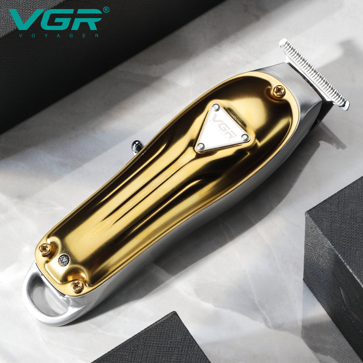 VGR V-057 Rechargeable Hair Trimmer – Precision Stainless Steel & Titanium Blade