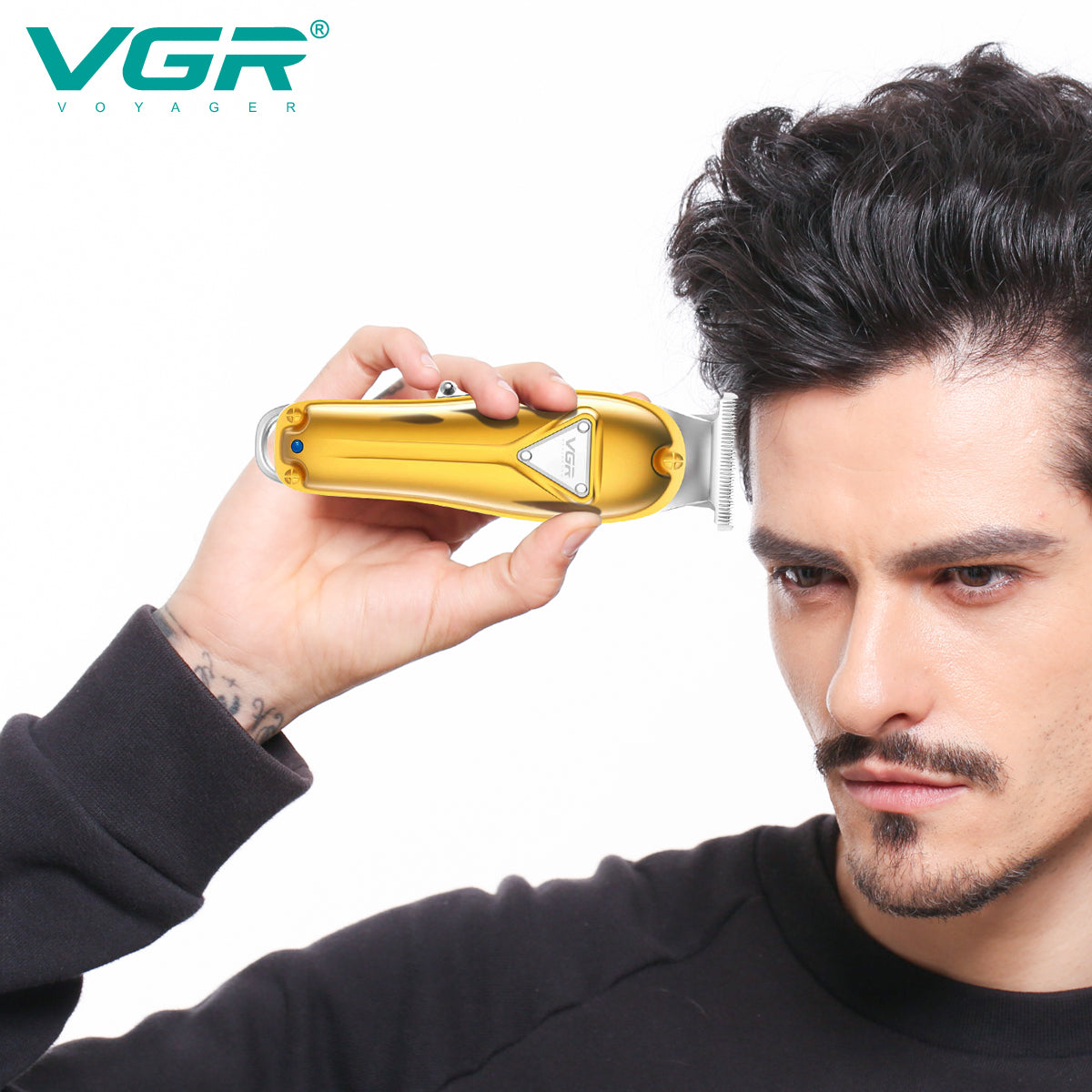 VGR V-057 Rechargeable Hair Trimmer – Precision Stainless Steel & Titanium Blade