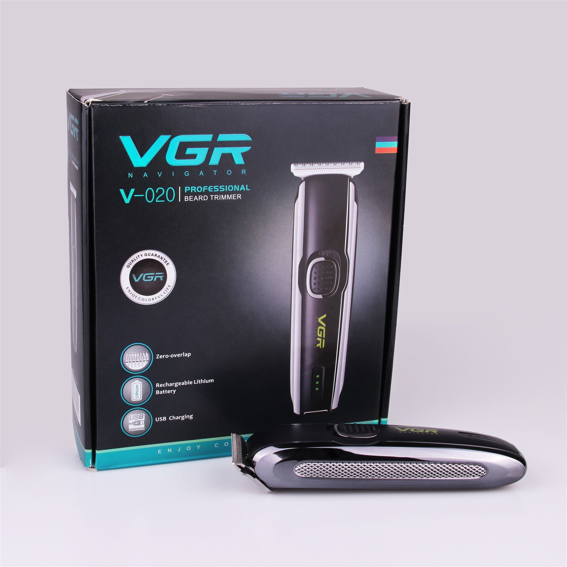 VGR V-020 Professional Hair Trimmer – Rechargeable Clipper, USB Powered