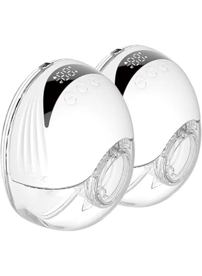 Wearable Electric Breast Pump Lightweight with LED Display 4 Modes & 12 Levels