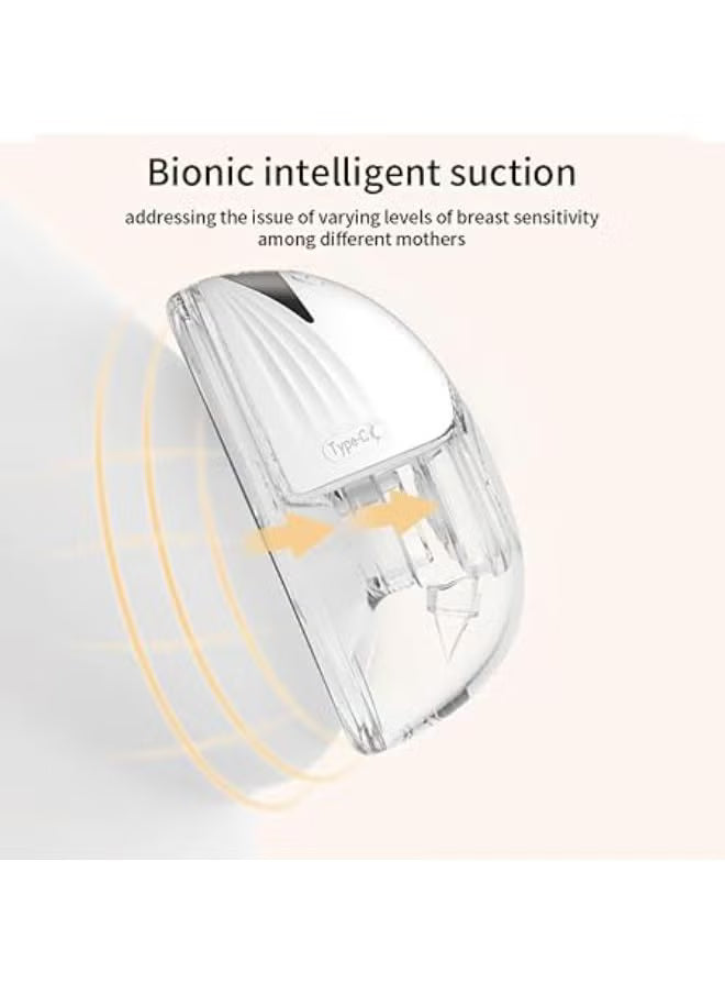 Wearable Electric Breast Pump Lightweight with LED Display 4 Modes & 12 Levels