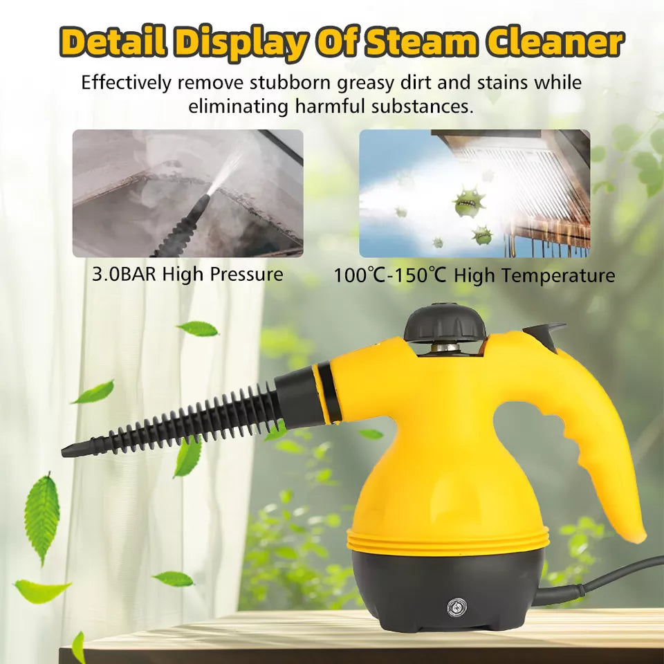 Steam Cleaner, for Home ,Kitchen , Bathroom ,1000W , 350ml