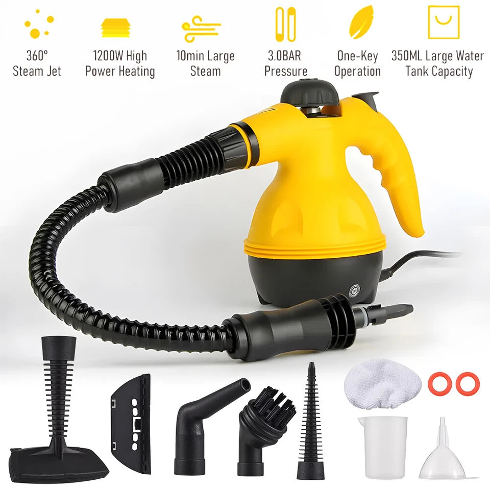 Steam Cleaner, for Home ,Kitchen , Bathroom ,1000W , 350ml