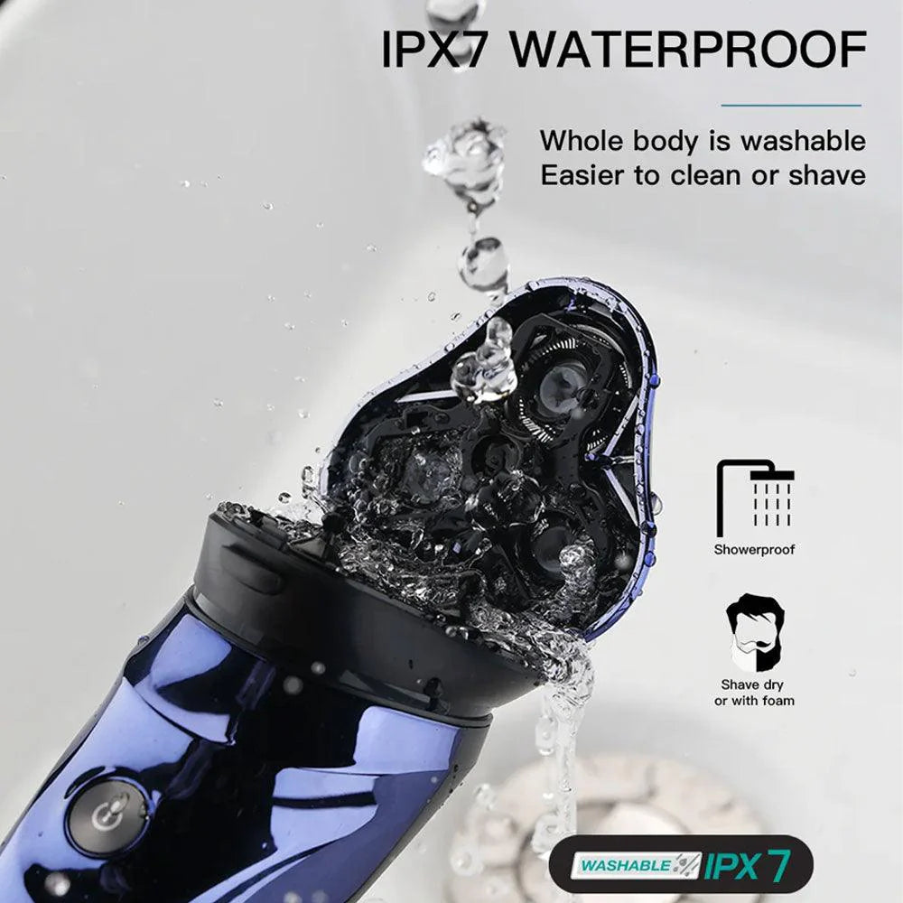 VGR V-305 Electric Shaver for Men – Waterproof Rotary Razor with LED Display & Pop-Up Trimmer
