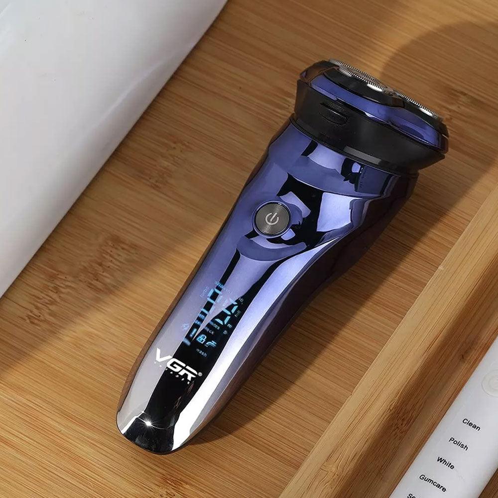 VGR V-305 Electric Shaver for Men – Waterproof Rotary Razor with LED Display & Pop-Up Trimmer