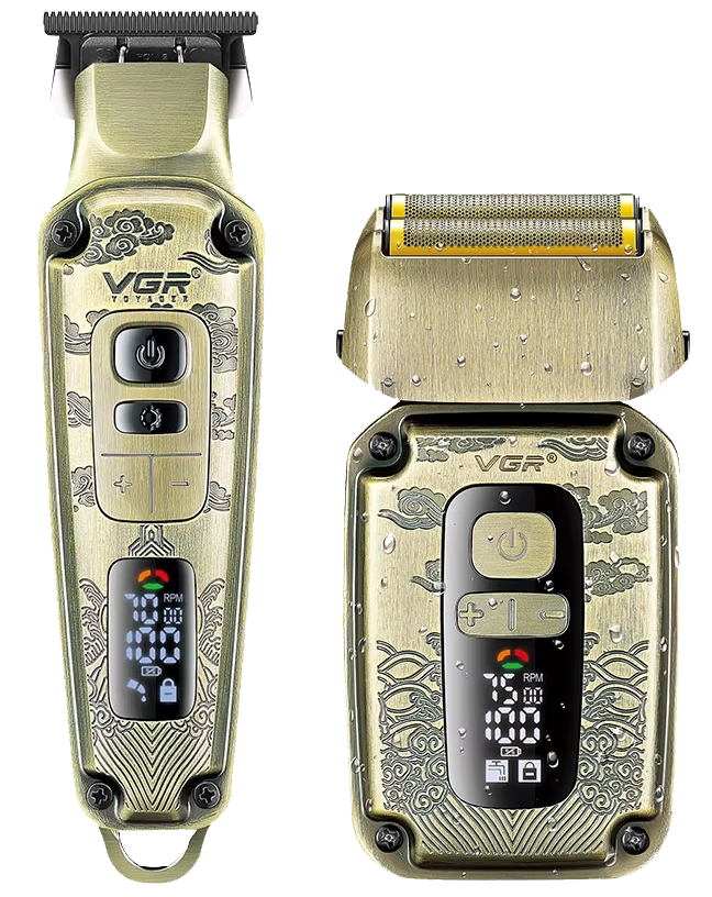 VGR V-641 2-in-1 Hair Trimmer and Shaver – USB Rechargeable