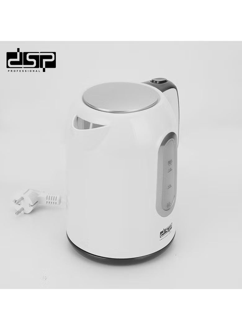 KK1189 DSP Electric Kettle –  2000W with Auto Shut-Off, 360° Cordless Base & VDE Plug