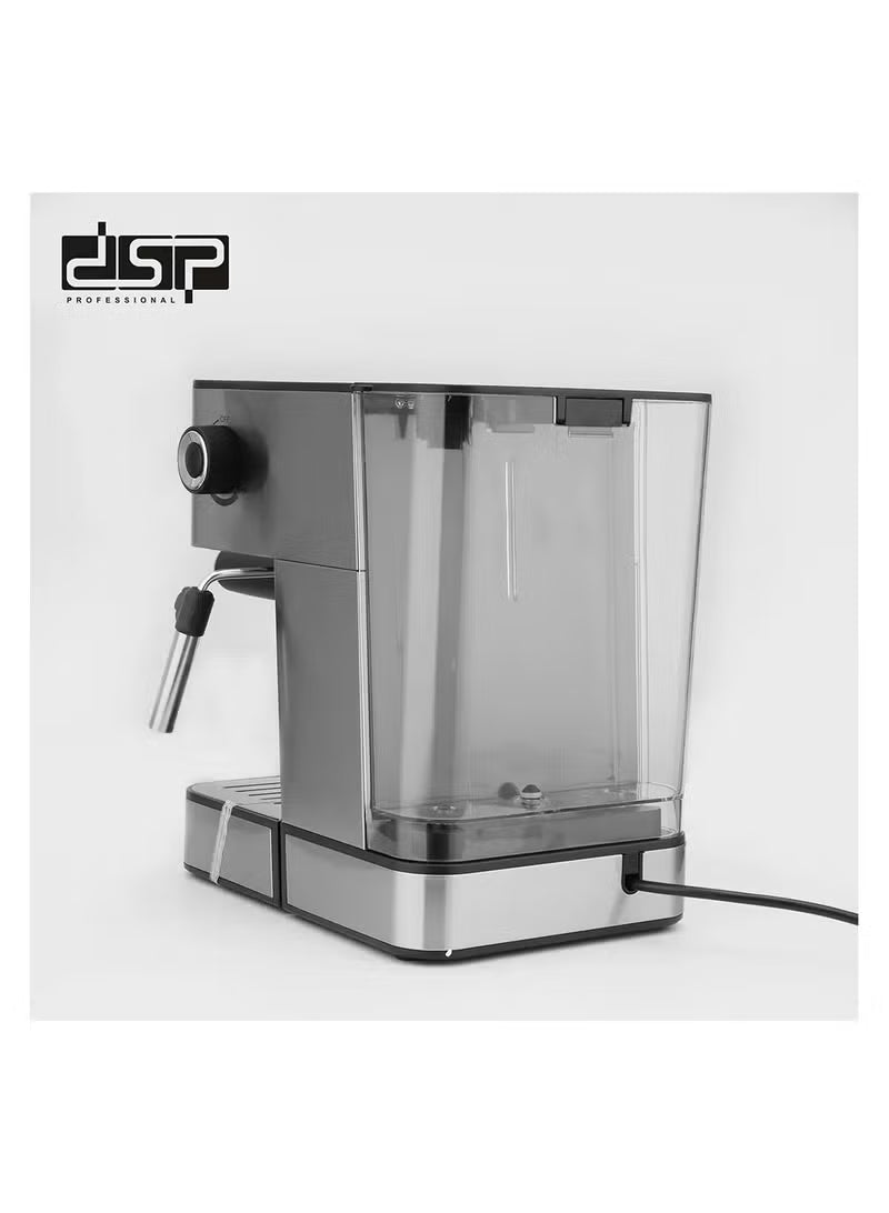 DSP Espresso Coffee Machine 850W Silver – KA3090