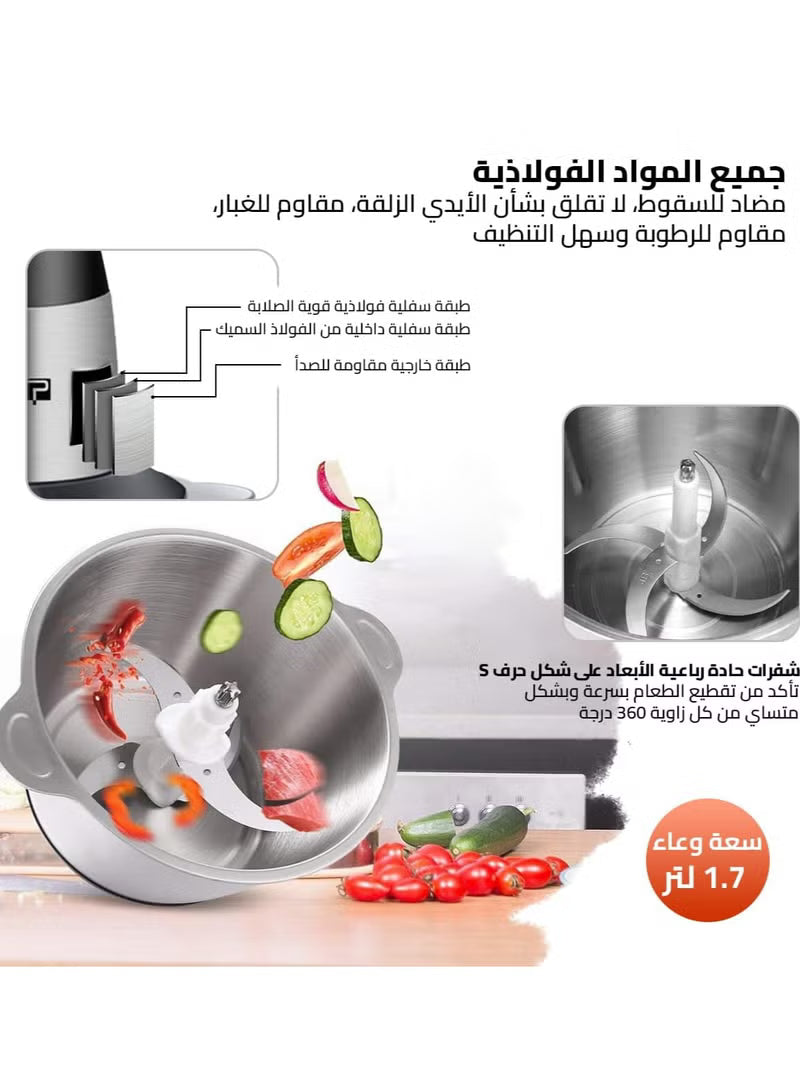 DSP Electric Food Chopper, 300W, 1.7L – KM4021