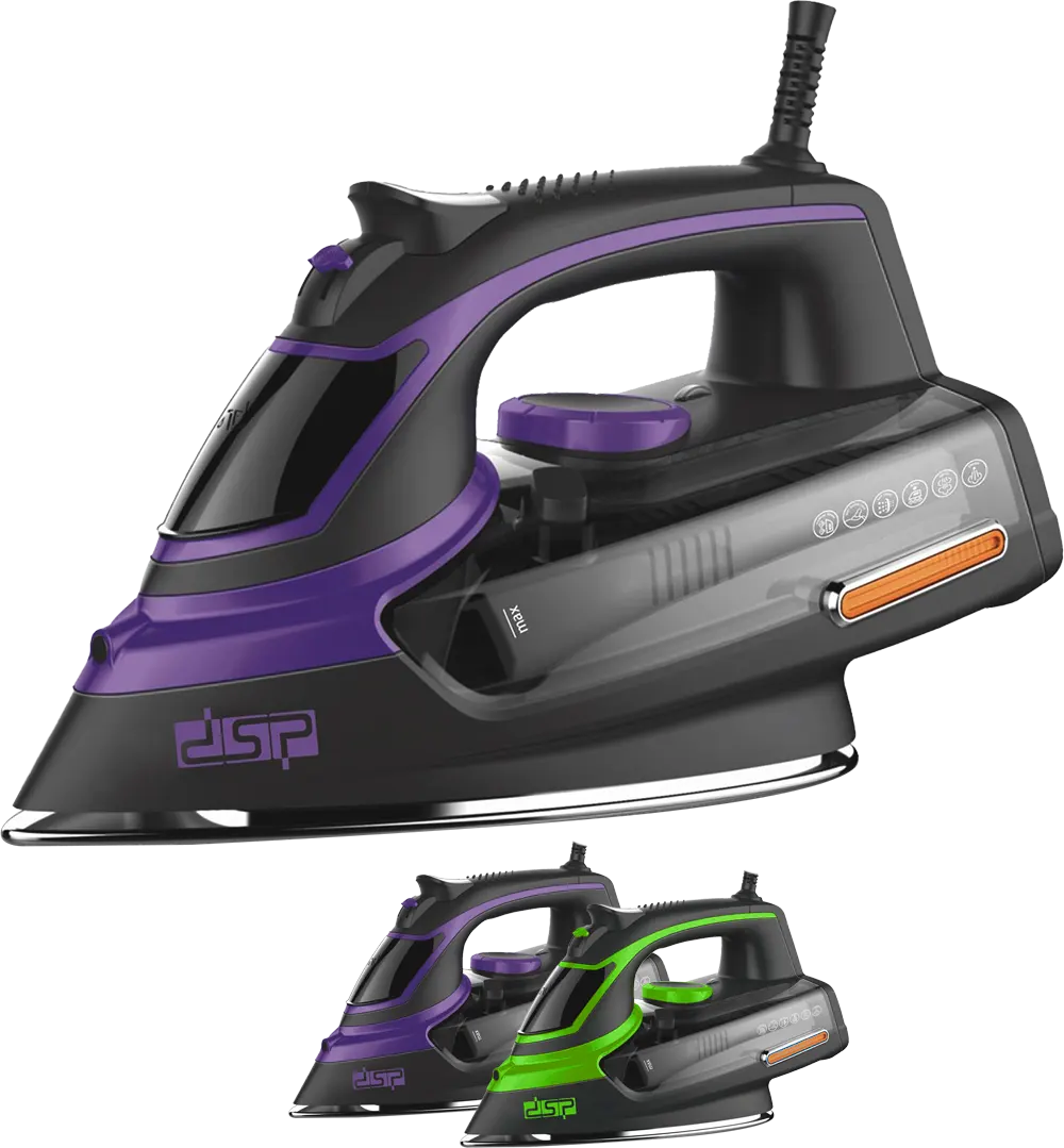 Powerful and Stylish DSP-KD1004 Steam Iron – Safe for All Fabrics