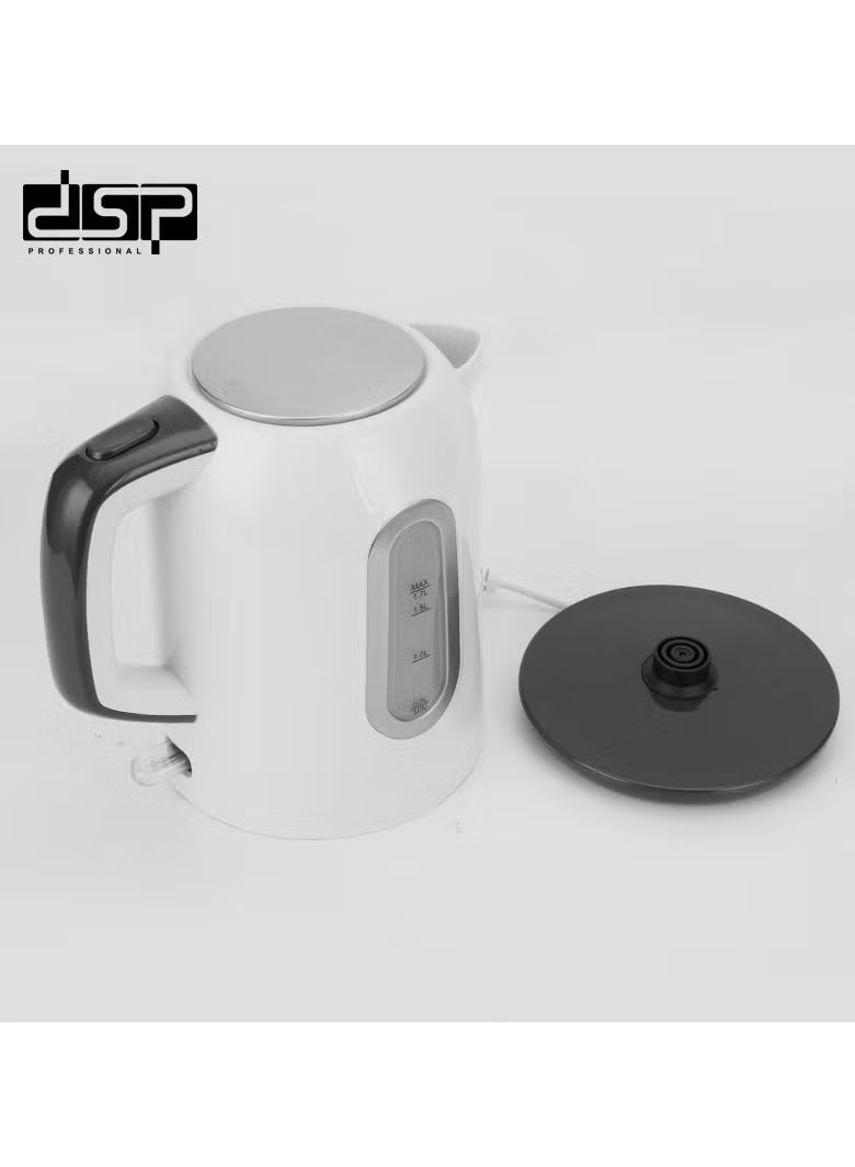 KK1189 DSP Electric Kettle –  2000W with Auto Shut-Off, 360° Cordless Base & VDE Plug