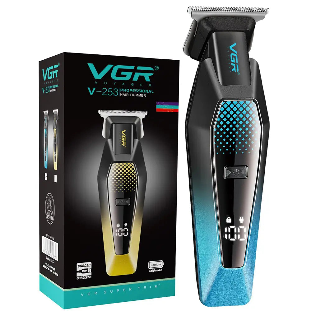 VGR V-253 Professional Hair Trimmer for Men – Precision T-Blade