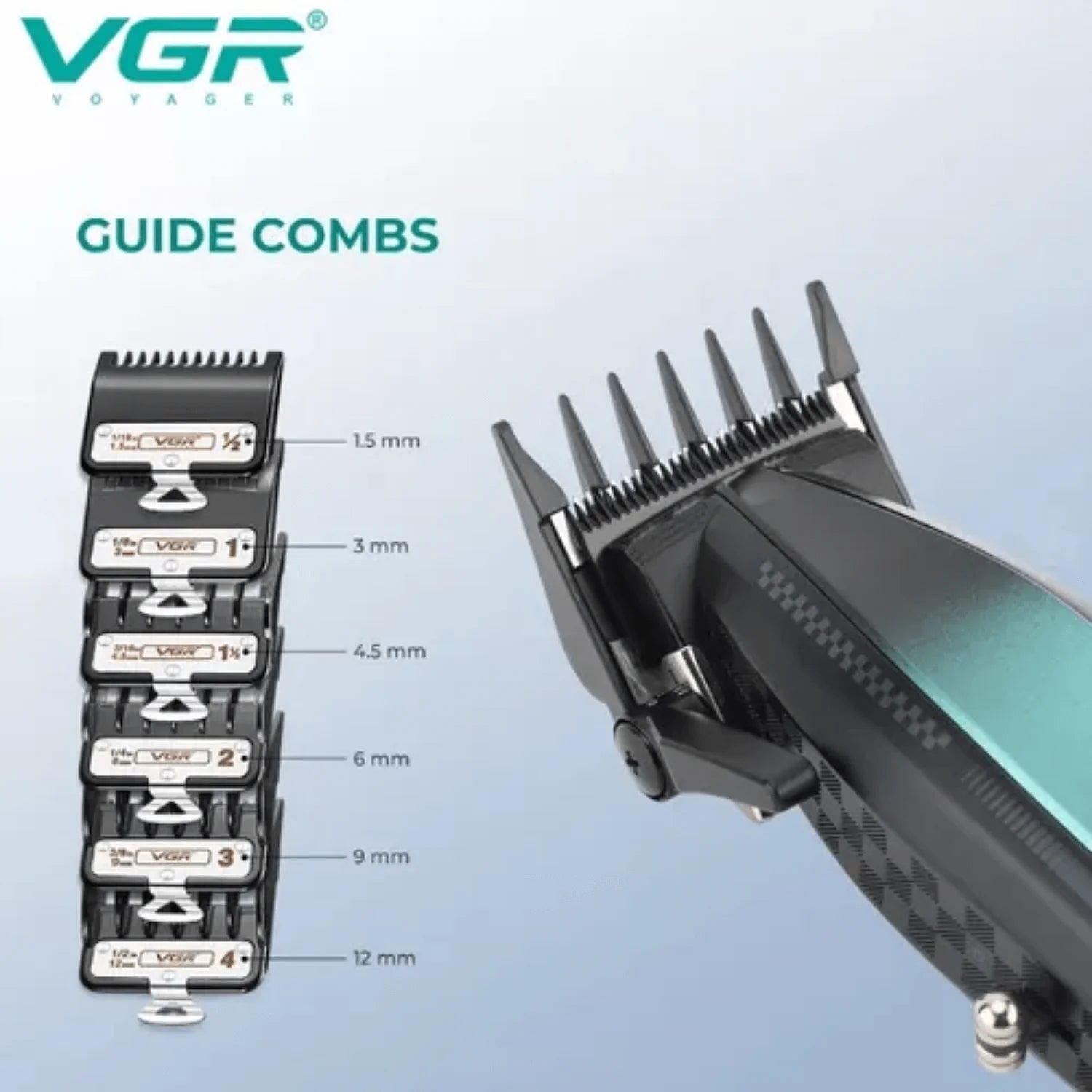 VGR V-270 Professional Hair Clipper – Corded & Cordless with Ceramic Blades