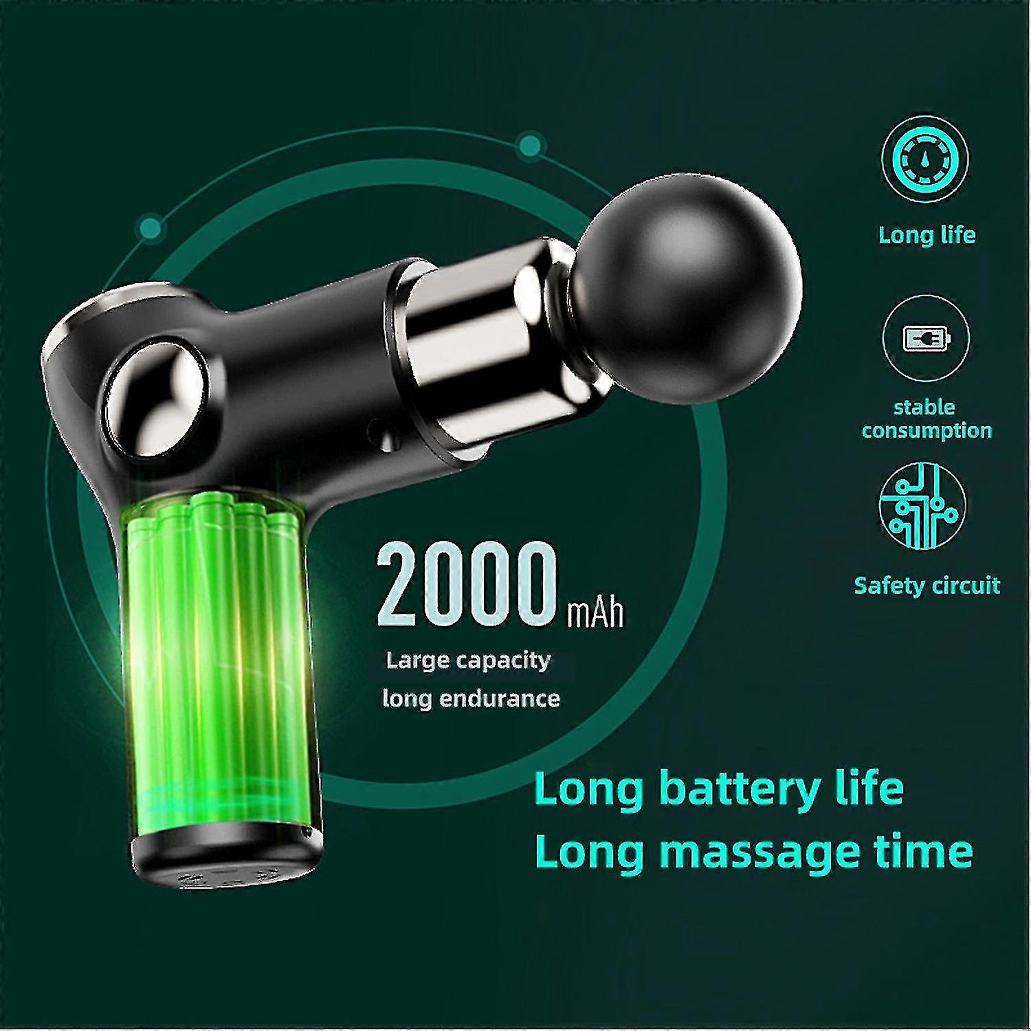 Mini LCD Massage Gun – 32-Speed, Deep Tissue Muscle Massager