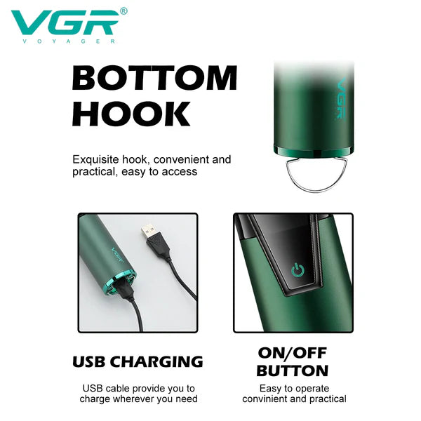 VGR V-677 Professional Hair Clipper & Trimmer Set