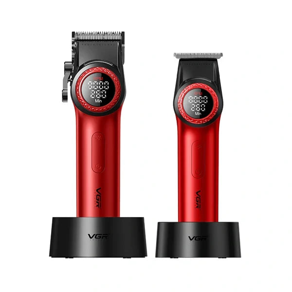 VGR V-001 PRO & V-977 Professional Barber Combo