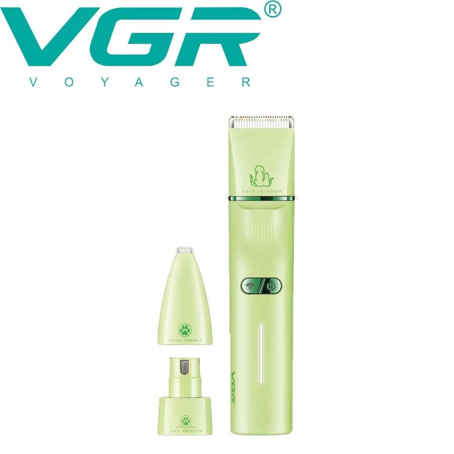 VGR V-219 3-in-1 Pet Hair Clipper with Rechargeable Light