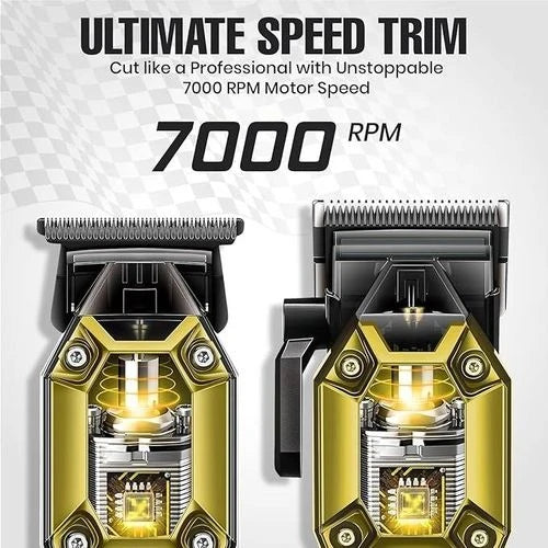 VGR Professional Hair Clipper Set – V-600 + V-900 (Gold)