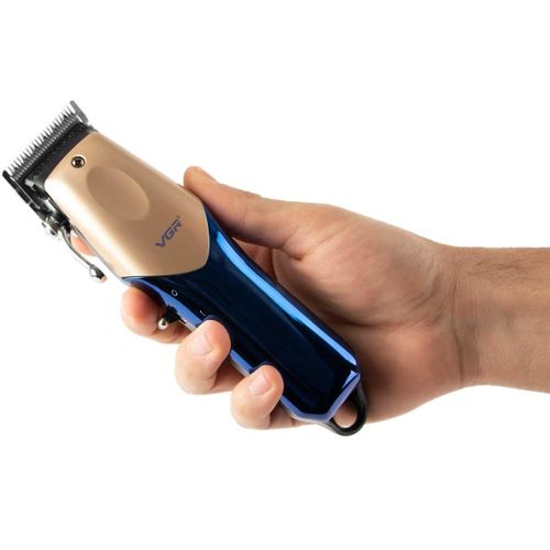 VGR  V-162 Hair Beard Trimmer Rechargeable Electric Clipper For Men Gold/Blue
