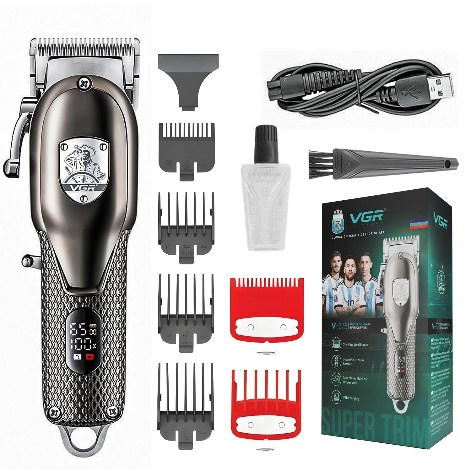 VGR V-276 Professional Hair Clipper – Corded & Cordless