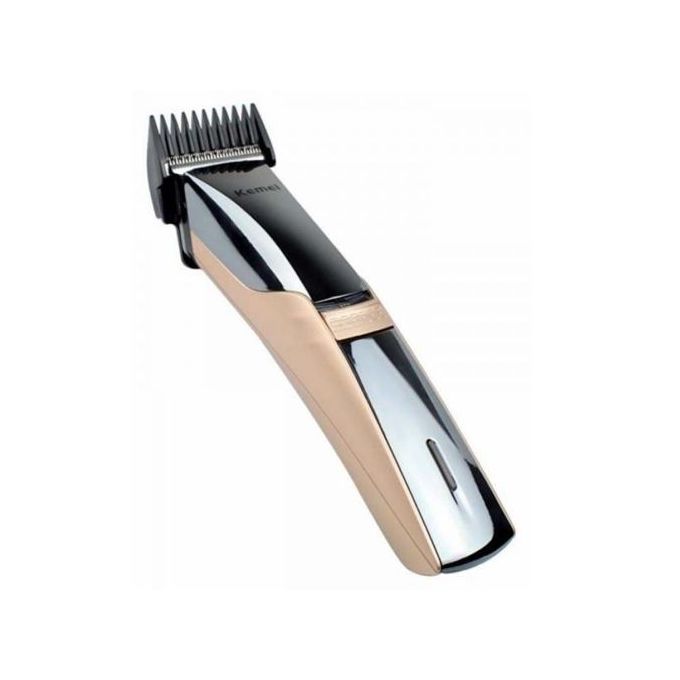 KM-5018 Professional Hair Clipper for Men – Sharp Blade, Dual Power, Smart Chip – Black/Gold