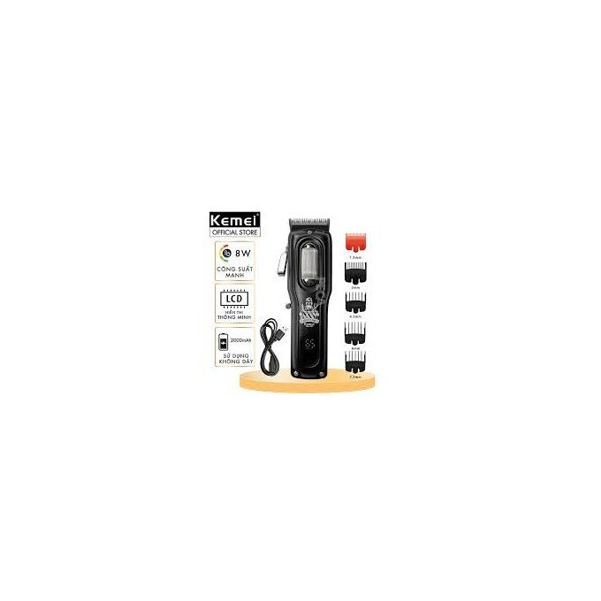 Kemei KM-1727 Rechargeable Hair & Beard Trimmer – Waterproof, Fast Charging, Precision Shaver for Men