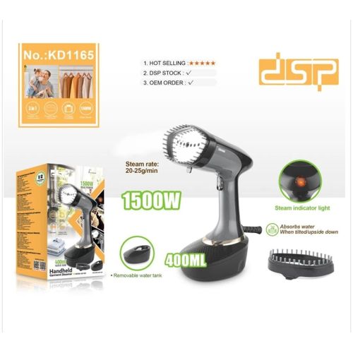 DSP KD1165 – 1500 W 3-in-1 Garment Steamer