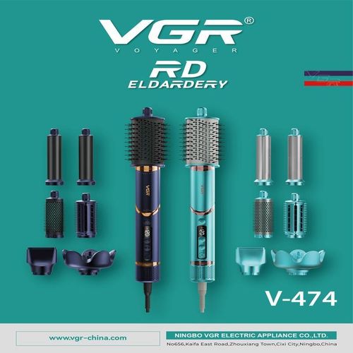 VGR V-474 Professional 4-in-1 Hair Styler – Dryer, Straightener, Curler & Volumizer
