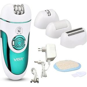 V-728 3in1 Women Epilator Electric Female Shaver Leg Body Hair Multicolor