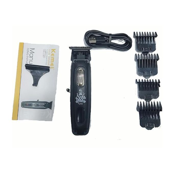 Kemei KM-1728 Rechargeable Hair & Beard Trimmer – Waterproof, Fast-Charging, Precision Grooming for Men