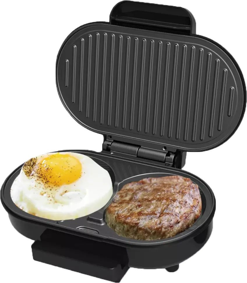 2-Slot Hamburger Maker with Grill - KC1124