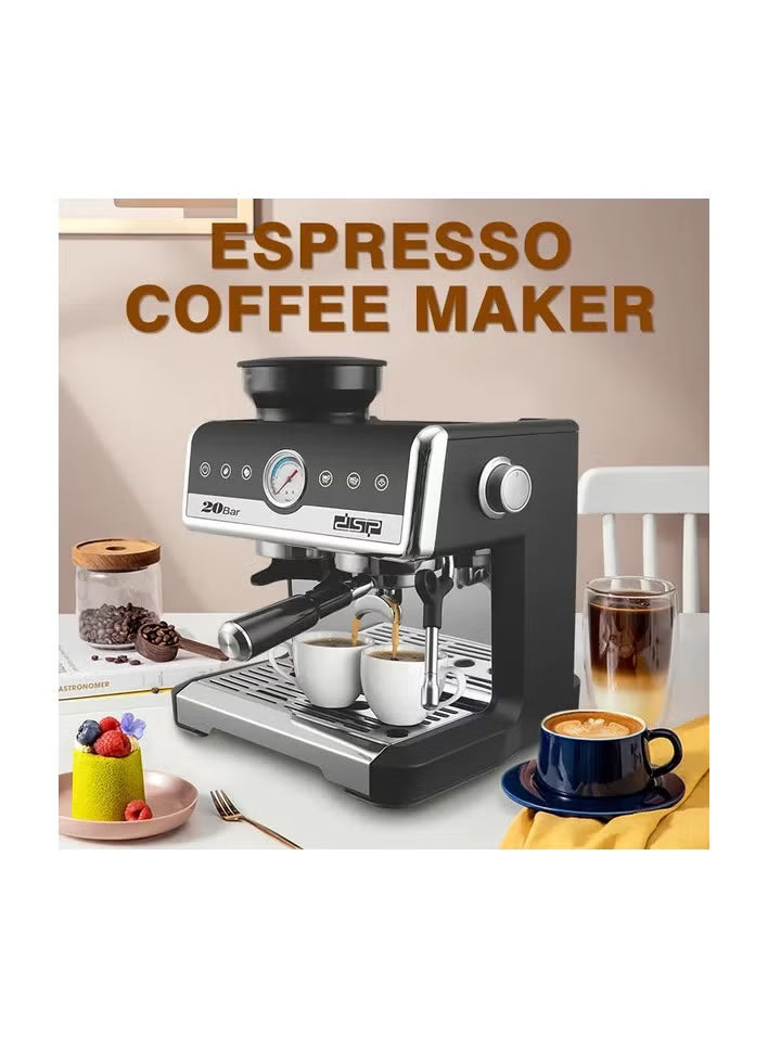 DSP Super-Automatic Coffee Machine 2250W Silver – KA3107