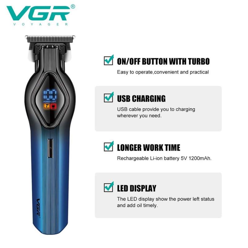 VGR V-921 Professional Digital Hair Clipper