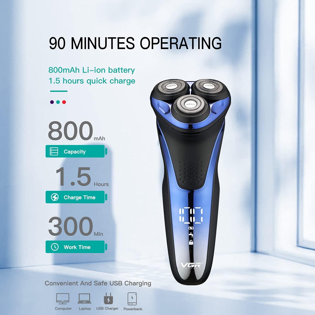 VGR V-306 Premium Wet & Dry Electric Shaver