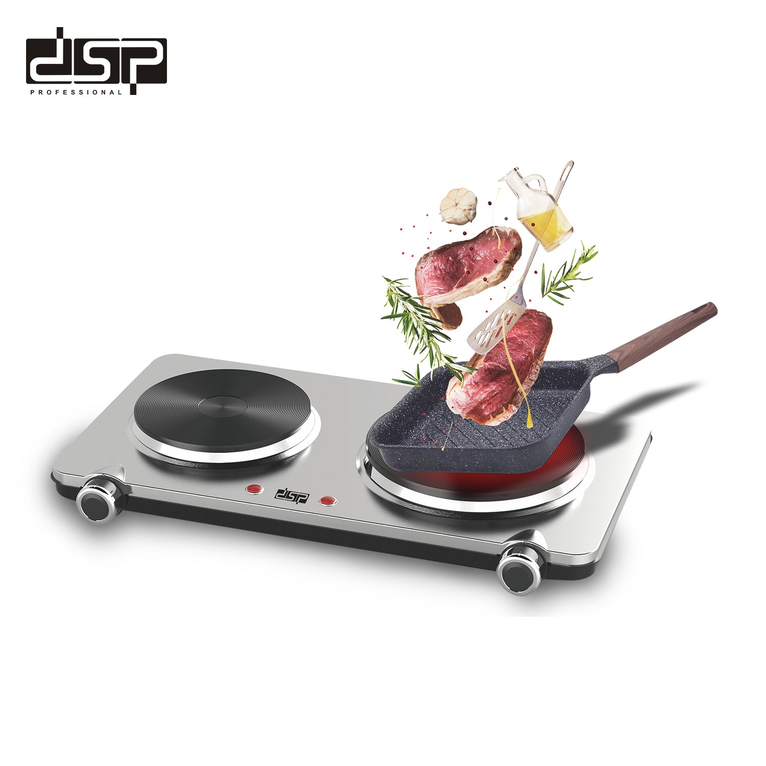 DSP Double Burner Electric Hot Plate – KD4050