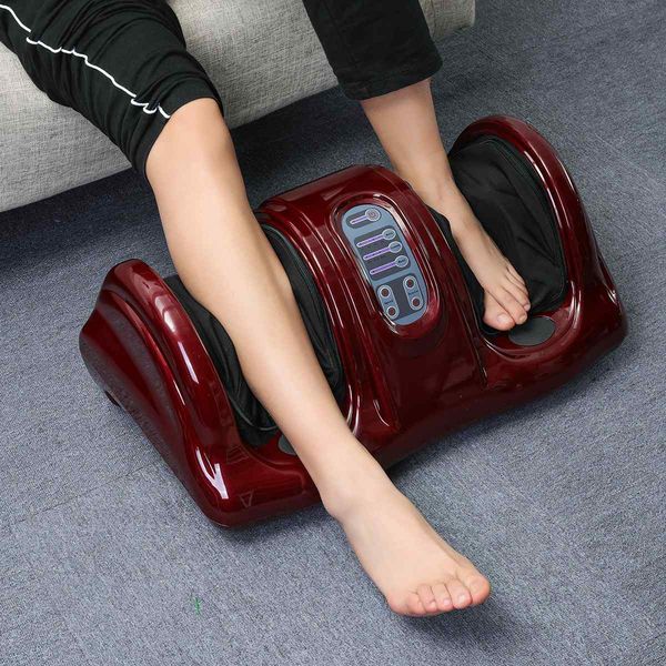 Remote-Controlled Portable Foot Massager Brown
