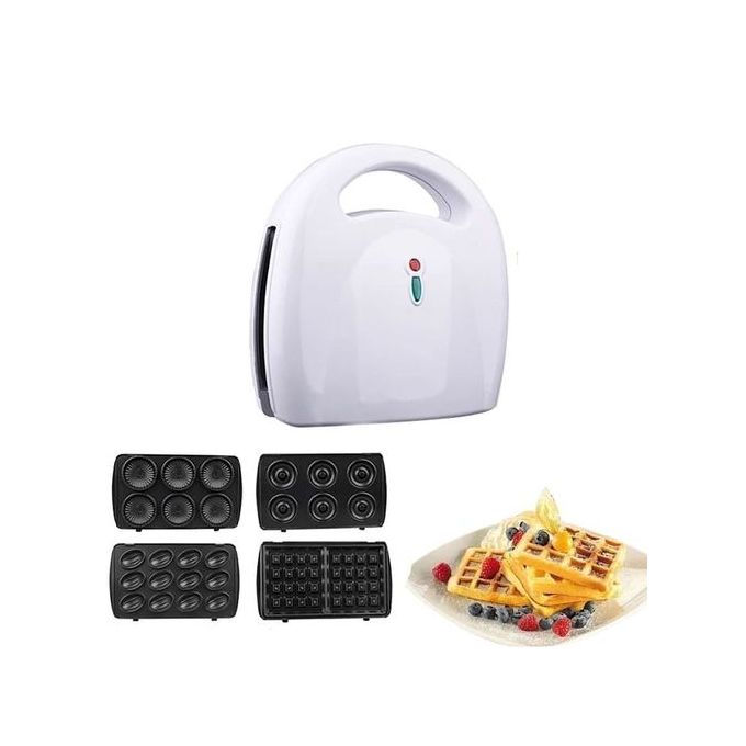 DSP 4-in-1 Pastry Maker KC1131 – Waffle, Donut, Nut & Shell Plates