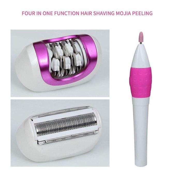 Kemei KM-3026 Women’s Electric & Battery-Powered Epilator – 3-in-1 Hair Removal Device
