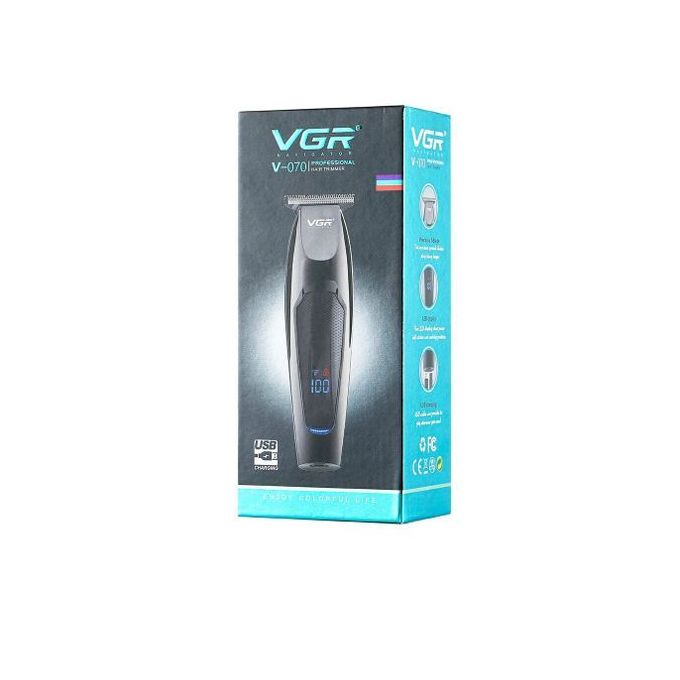 V-070Rechаrɡеable Waterproof Hair Trimmer Black 700grams