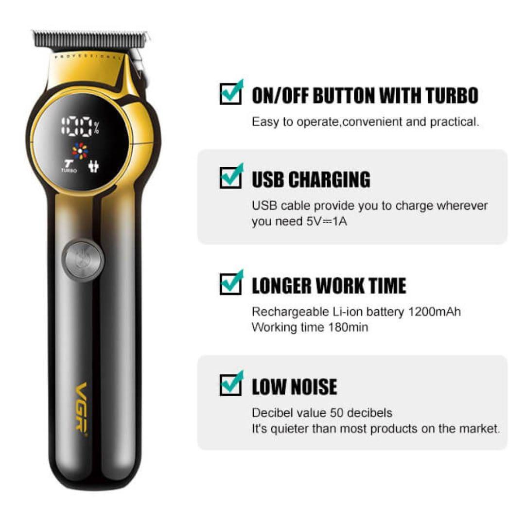 VGR V-989 Pro Li Outliner Professional Hair Clipper for Men