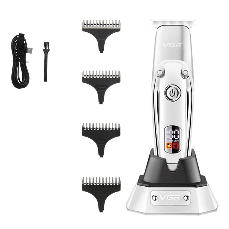 VGR V-277 Professional Hair Clipper – Cordless & Corded Rechargeable Trimmer with Stainless Steel Blades