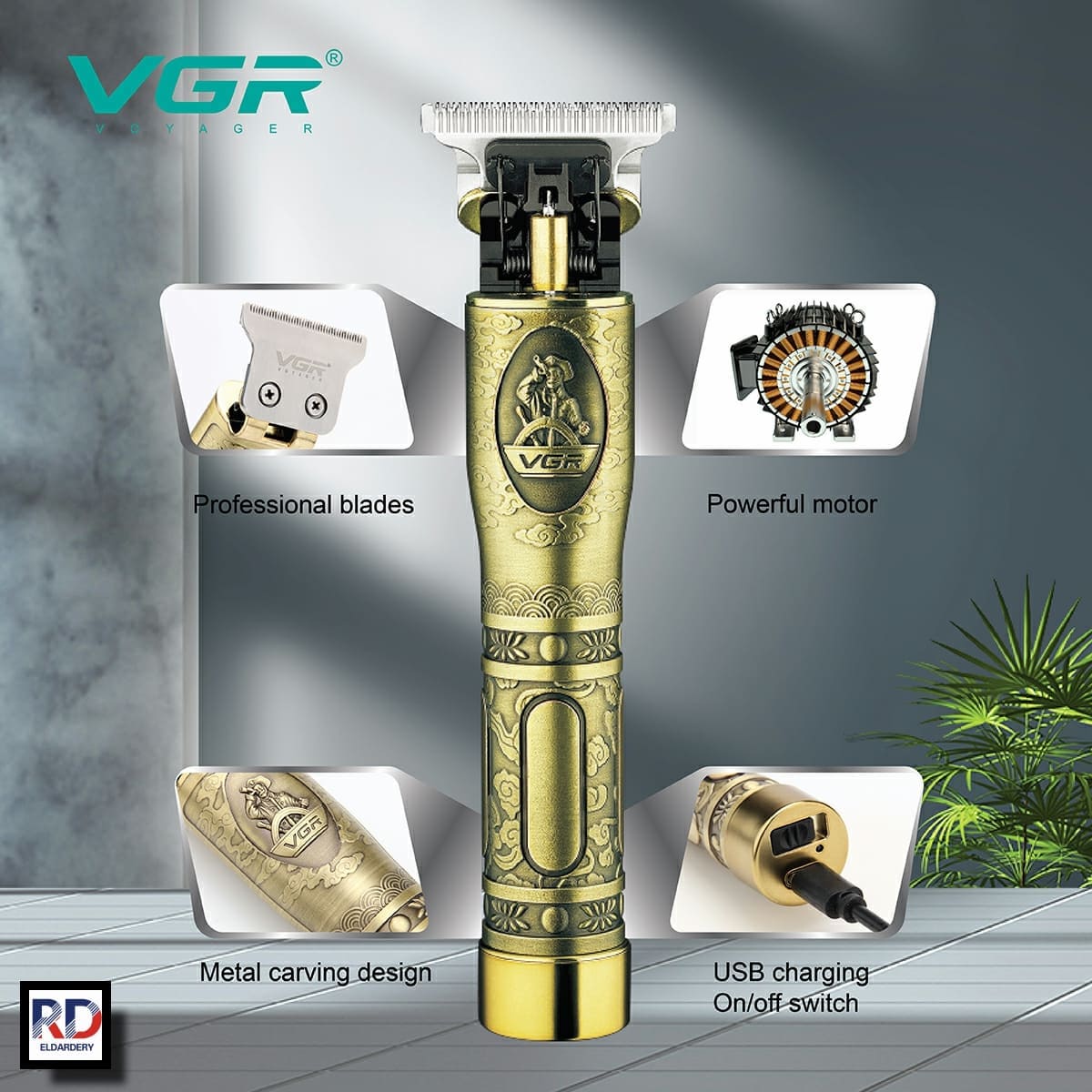 VGR 081VGR Multi-Purpose Hair Trimmer – Rechargeable, Waterproof