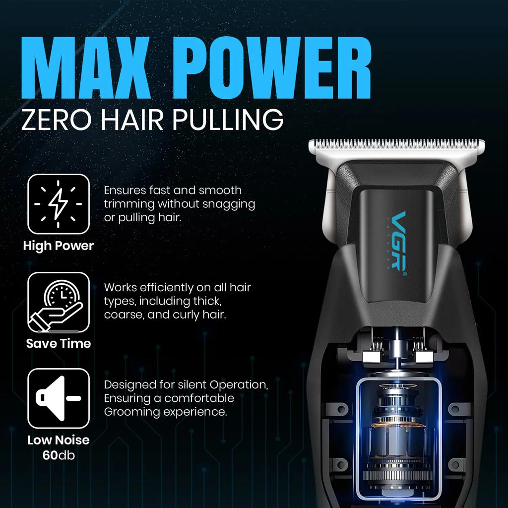 VGR V-253 Professional Hair Trimmer for Men – Precision T-Blade