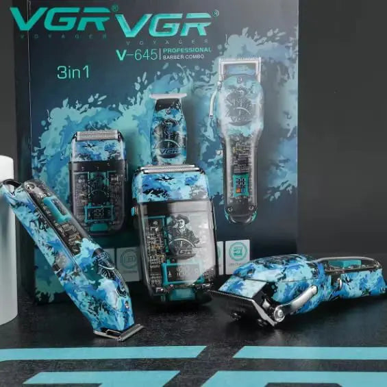 VGR V-645 Professional Barber 3-in-1 Combo Kit